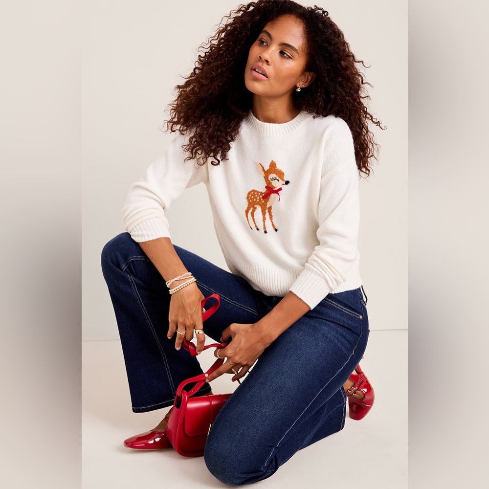 FRANCESCA’S Reindeer Sweater